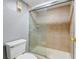 Clean bathroom with tiled shower and sliding glass door at 5915 Sea Ranch Dr # 501, Hudson, FL 34667