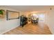 Spacious dining area with hardwood floors, and kitchen access at 5915 Sea Ranch Dr # 501, Hudson, FL 34667