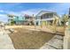Spacious backyard with canal views, providing ample outdoor space at 5925 Seaside Dr, New Port Richey, FL 34652