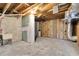 Unfinished basement offering extra storage space at 5925 Seaside Dr, New Port Richey, FL 34652