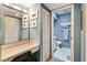 Small bathroom with toilet and vanity area at 8210 Sulky Ct # 5, Port Richey, FL 34668