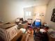 Bedroom with window and storage boxes at 8524 Corinthian Way, New Port Richey, FL 34654