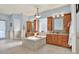 Elegant bathroom with double vanities, soaking tub, and separate shower at 10030 Orchard Way, Spring Hill, FL 34608