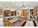 Modern kitchen with large island, stainless steel appliances, and ample cabinetry at 10030 Orchard Way, Spring Hill, FL 34608
