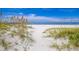 Path leading to a white sandy beach with sea oats at 10135 Zennia Ln, Parrish, FL 34219