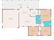 Floor plan showing a 3 bed, 2 bath home with a garage at 10147 Spring Hill Dr, Spring Hill, FL 34608