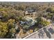 Aerial view showing home's location and surrounding neighborhood at 106 Banana St, Tarpon Springs, FL 34689