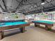 Community game room with billiard tables at 11830 Wax Myrtle Ct, New Port Richey, FL 34654
