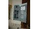 Electrical panel with breakers and wiring at 13737 Michelle Ave, Hudson, FL 34667