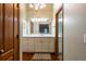 Spa-like bathroom with double vanity and access to the shower at 1378 Haulover Ave, Spring Hill, FL 34608