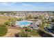 Aerial view of community pool with surrounding amenities at 15439 Stone House Dr, Brooksville, FL 34604