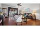 Comfortable living room with hardwood floors and plenty of natural light at 15439 Stone House Dr, Brooksville, FL 34604