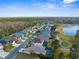 Neighborhood view with lake, golf course, and homes at 3633 Morgans Bluff Ct, Land O Lakes, FL 34639