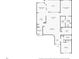 One-story floor plan, two bedrooms, two baths, and an office at 410 Candlestone Ct, Spring Hill, FL 34609