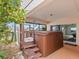 Relaxing hot tub with easy access from the house at 4225 Carlos Ct, Hernando Beach, FL 34607