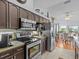 Well-equipped kitchen featuring stainless steel appliances at 4225 Carlos Ct, Hernando Beach, FL 34607