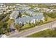 Community overview from above, highlighting building and surroundings at 5557 Sea Forest Dr # 117, New Port Richey, FL 34652