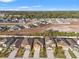 Aerial view of a residential neighborhood with new houses and open land at 578 Argyll Dr, Spring Hill, FL 34609
