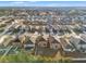 Aerial view of a suburban neighborhood with houses and streets at 578 Argyll Dr, Spring Hill, FL 34609
