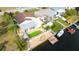 House with pool and dock, offering canal access at 7304 Sheepshead Dr, Hudson, FL 34667