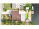 Aerial view of the house, highlighting the pool and canal access at 7304 Sheepshead Dr, Hudson, FL 34667