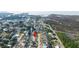 Wide aerial view showing home's waterfront canal location at 7304 Sheepshead Dr, Hudson, FL 34667