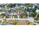 Wider aerial view showcasing the property's location and surroundings at 7304 Sheepshead Dr, Hudson, FL 34667