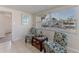 Canal view from an airy sitting area with unique decor at 13531 Allyn Dr, Hudson, FL 34667