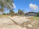Large concrete patio area in backyard at 14034 Water Tower Dr, Hudson, FL 34667