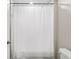 Clean bathroom with shower/tub combo and white curtain at 194 Argyll Dr, Spring Hill, FL 34609