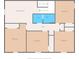 Upper floor plan of a home with multiple bedrooms and bathrooms at 194 Argyll Dr, Spring Hill, FL 34609