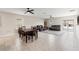 Spacious Gathering room with tile floors and sliding doors to patio at 194 Argyll Dr, Spring Hill, FL 34609