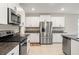 Modern kitchen with stainless steel appliances and granite countertops at 194 Argyll Dr, Spring Hill, FL 34609