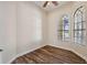 Bright bedroom with hardwood floors and neutral walls at 20200 Lace Cascade Rd, Land O Lakes, FL 34637