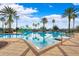 Resort-style pool with a separate kiddie area at 20200 Lace Cascade Rd, Land O Lakes, FL 34637