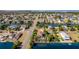 Aerial view showcasing home's location and waterfront access at 3308 Oleander Dr, Hernando Beach, FL 34607