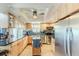 Spacious kitchen with granite countertops and island at 3308 Oleander Dr, Hernando Beach, FL 34607