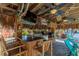 Fully equipped outdoor tiki bar and kitchen at 3308 Oleander Dr, Hernando Beach, FL 34607