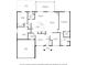 Floor plan showing a 3 bedroom, 2 bath house with a screened porch and patio at 3497 Chadwick Ave, Spring Hill, FL 34609
