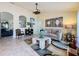 Spacious living room with comfortable seating and stylish decor at 4061 Montano Ave, Spring Hill, FL 34609