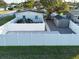 Backyard view showing a shed and a paved patio area at 4292 Maple Ne St, St Petersburg, FL 33703