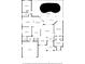 Floor plan showing a spacious layout with a pool and screened patio at 4438 Crescent Rd, Spring Hill, FL 34606