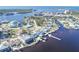 Wider view showing the waterfront location at 4949 Waterside Dr, Port Richey, FL 34668