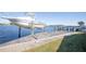 Spacious dock with boat lift and water access at 4949 Waterside Dr, Port Richey, FL 34668