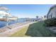 Private dock with boat lift offers convenient waterfront access at 4949 Waterside Dr, Port Richey, FL 34668