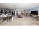Living room with a fireplace and needs renovation at 4949 Waterside Dr, Port Richey, FL 34668