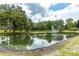 Serene community lake with fountain at 6225 Emerson Dr, New Port Richey, FL 34653