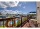 Outdoor deck overlooking the canal, featuring a table and chairs at 6528 Louise Ct, Hudson, FL 34667