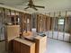 Under renovation interior, showing framing and flooring at 6612 Sierra Ter, New Port Richey, FL 34652