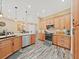 Kitchen with stainless steel appliances and granite countertops at 807 Virginia Ave, Tarpon Springs, FL 34689